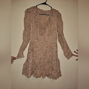 Ulla Johnson Polka Dot Long Sleeve Dress